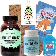 Geschenktüte Lustiges Geburtstagsgeschenk „Anti Aging“ (Set 6)