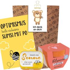 Geschenktüte zur Aufmunterung - Ich denk an dich! (Set 6)