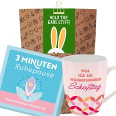 Geschenktüte lustige Aufmunterung „Hold the ears stiff!“ (Set 2)