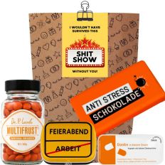 Geschenktüte „Shit Show“ – lustiges Kollegengeschenk (Set 1)