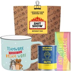 Geschenktüte lustiges Kollegengeschenk „Shit Show“ (Set 4)