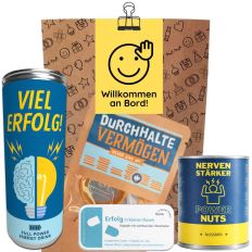 Geschenktüte Onboarding – Welcome Kit „Willkommen an Bord!“ (Set 4)