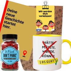Geschenktüte Abschied – Abschiedsgeschenk „Wir werden dich vermissen!“ (Set 10)
