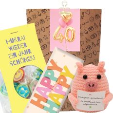 Geschenktüte zum 40. Geburtstag - Ballons (Set 3)