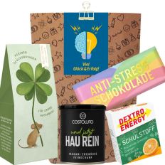 Geschenktüte „Viel Glück & Erfolg“ – Geschenk zur Prüfung oder zum Jobstart (Set 10)