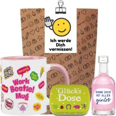 Geschenktüte Abschiedsgeschenk „Ich werde dich vermissen!“ (Set 6)