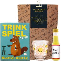 Lustiges Geburtstagsgeschenk für Männer „Alles Gute Bruder“ (Set 5)