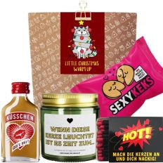 Geschenktüte „Christmas Warm Up“ – Lustiges Wichtelgeschenk für Freund:in (Set 5)