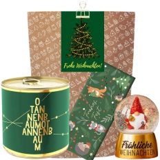 Geschenktüte Weihnachten „Frohe Weihnachten“ – Kleine Aufmerksamkeit (Lichterkette – Set 4)