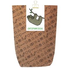 Geschenktüte Faultier ENTSPANN DICH! - zum Befüllen