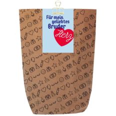Geschenktüte BRUDERHERZ zum BEFÜLLEN