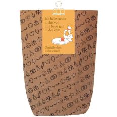 Geschenktüte Ruhestandsgeschenk „Genieße den Ruhestand!“ – zum Befüllen