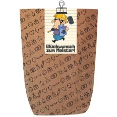 Geschenktüte GLÜCKWUNSCH ZUM MEISTER! - zum Befüllen
