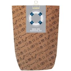 Geschenktüte neuer Job – „New Job Survival Kit“ – zum Befüllen