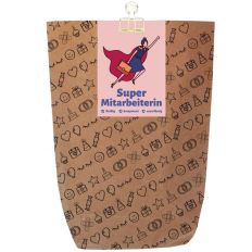 Geschenktüte SUPER MITARBEITERIN - zum Befüllen
