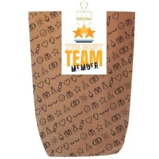 Geschenktüte für Mitarbeitergeschenke „The Best Team“ – zum Befüllen