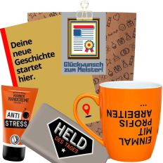 Geschenktüte zum Meisterbrief „Glückwunsch zum Meister“ (Set 1)