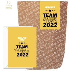 Geschenktüte + Grußkarte TEAM OF THE YEAR 2022