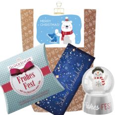 Geschenktüte „Merry Christmas“ – Schöne Kleinigkeit zu Weihnachten (Eisbär Set 1)
