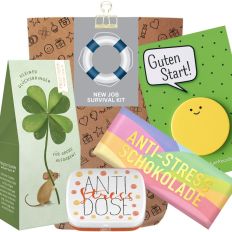 Geschenktüte Onboarding – Geschenk zum neuen Job „Survival Kit“ (Set 6)