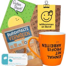 Geschenktüte Onboarding – Welcome Kit „Willkommen an Bord!“ (Set 7)