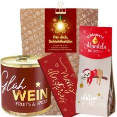 Geschenktüte „Schichtheld:in“ – Weihnachtsgeschenk für Schichtarbeiterin (Set 3)