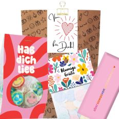 Geschenktüte zum Geburtstag „Von Herzen für dich!“ (Set 8)