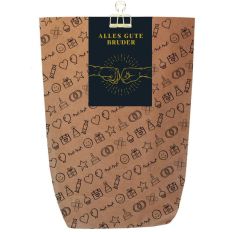 Geschenktüte für lustiges Geburtstagsgeschenk „Alles Gute Bruder“ - zum Befüllen