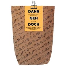 Geschenktüte Abschiedsgeschenk „Dann geh doch“ – zum Befüllen