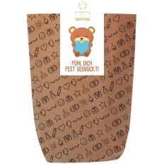 Geschenktüte FÜHL DICH FEST GEDRÜCKT! - zum Befüllen