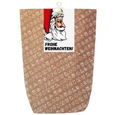 Geschenkverpackung für Weihnachtsgeschenke „Frohe Weihnachten“ (Motiv Weihnachtsmann)