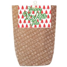 Geschenkverpackung für Weihnachtsgeschenke “Happy X-Mas-Tüte“