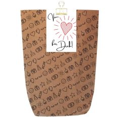 Geschenktüte „Von Herzen für dich!“ – zum Befüllen