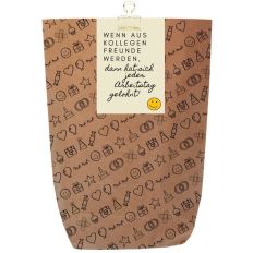 Geschenktüte Abschied „Wenn aus Kollegen Freunde werden“ – zum Befüllen