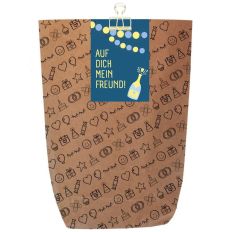 Geschenktüte AUF DICH MEIN FREUND! - zum Befüllen