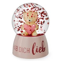 Glitzerkugel ICH HAB DICH LIEB