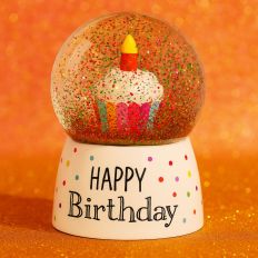 Glitzerkugel HAPPY BIRTHDAY