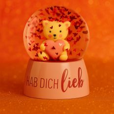 Glitzerkugel Ich hab dich lieb