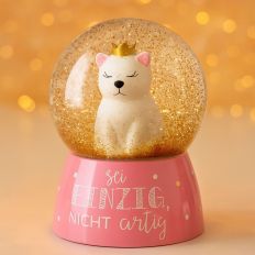 Glitzerkugel Sei einzig, nicht artig