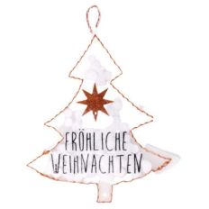 Anhänger Konfettibaum FRÖHLICHE WEIHNACHTEN