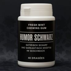 Kaugummis HUMOR SCHWARZ