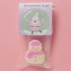 Kleine Naschtüte „Schneemann to go“