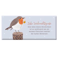 Schokolade 30g LIEBE WEIHNACHTSGRÜSSE - Vogel
