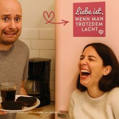 Kühlschrankmagnet LIEBE IST, WENN MAN TROTZDEM LACHT