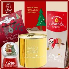 Geschenkbox „Slow Christmas“ – Lustiges Weihnachtsgeschenk in der Box (Set 1)