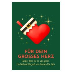 Minicard Weihnachten Für dein großes Herz