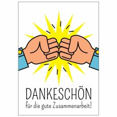 Minicard DANKESCHÖN FÜR DIE GUTE ZUSAMMENARBEIT - New Edition