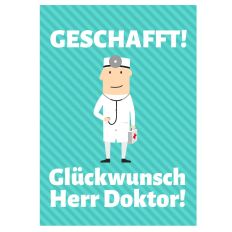 Minicard GLÜCKWUNSCH HERR DOKTOR!