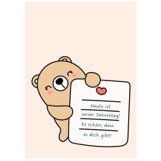 Minicard HEUTE IST UNSER JAHRESTAG!