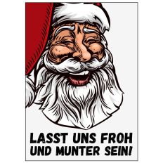 Minicard LASST UNS FROH UND MUNTER SEIN!
